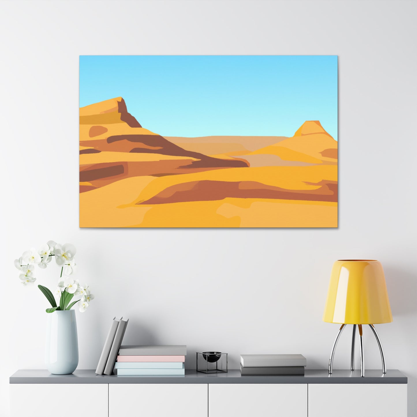 Sunrise Oasis-Landscape - Canvas - Desert