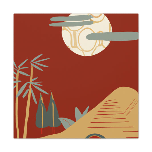 "Retro Refuge - Midcentury" - Canvas