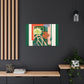Dapple-furred Floral- Midcentury Canvas