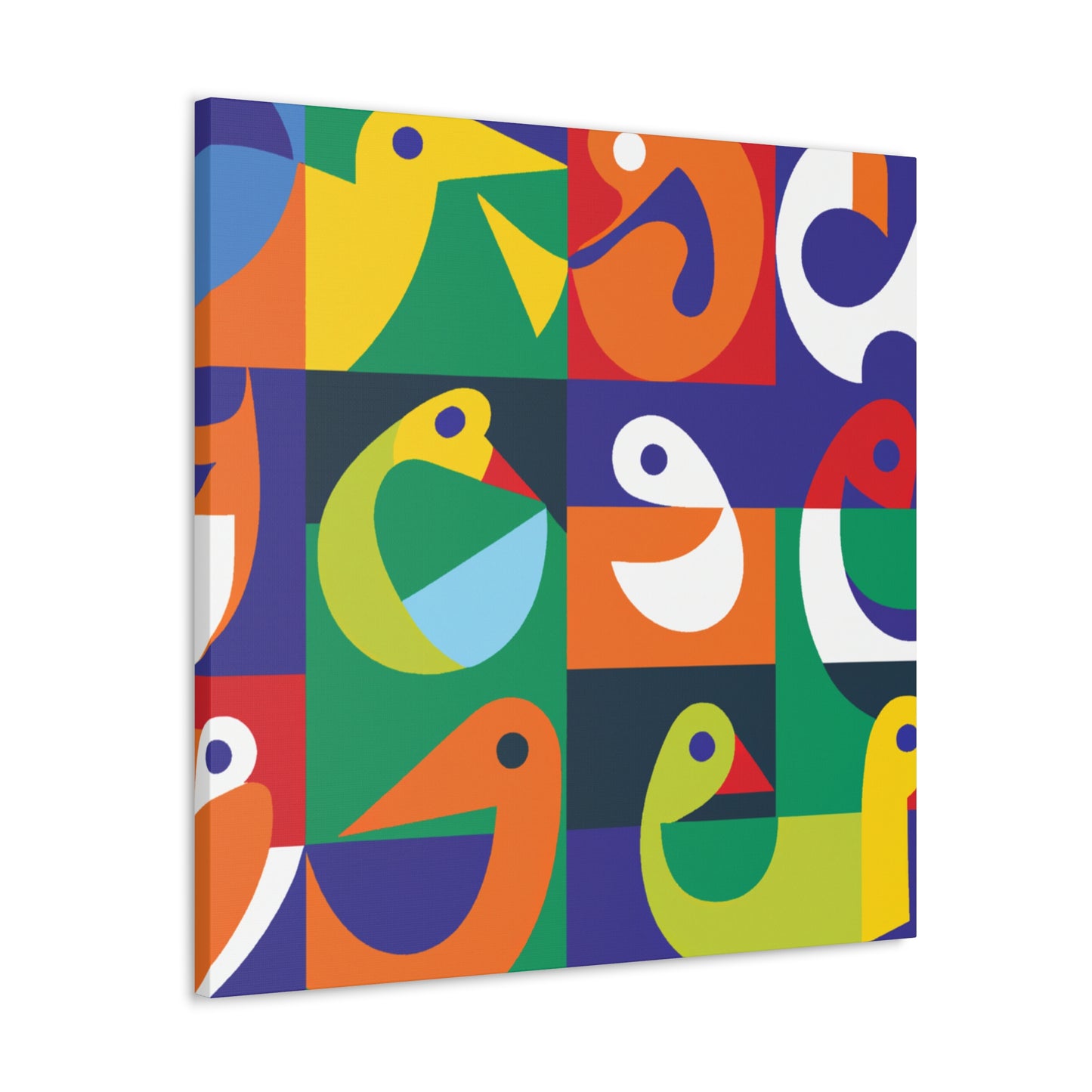 Vibrant Oases - Midcentury - Canvas