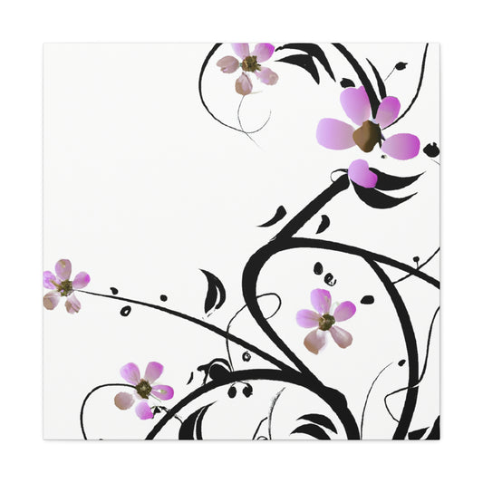 Carnation Cascade - Floral - Canvas