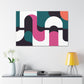Dashing Squares - Midcentury - Canvas