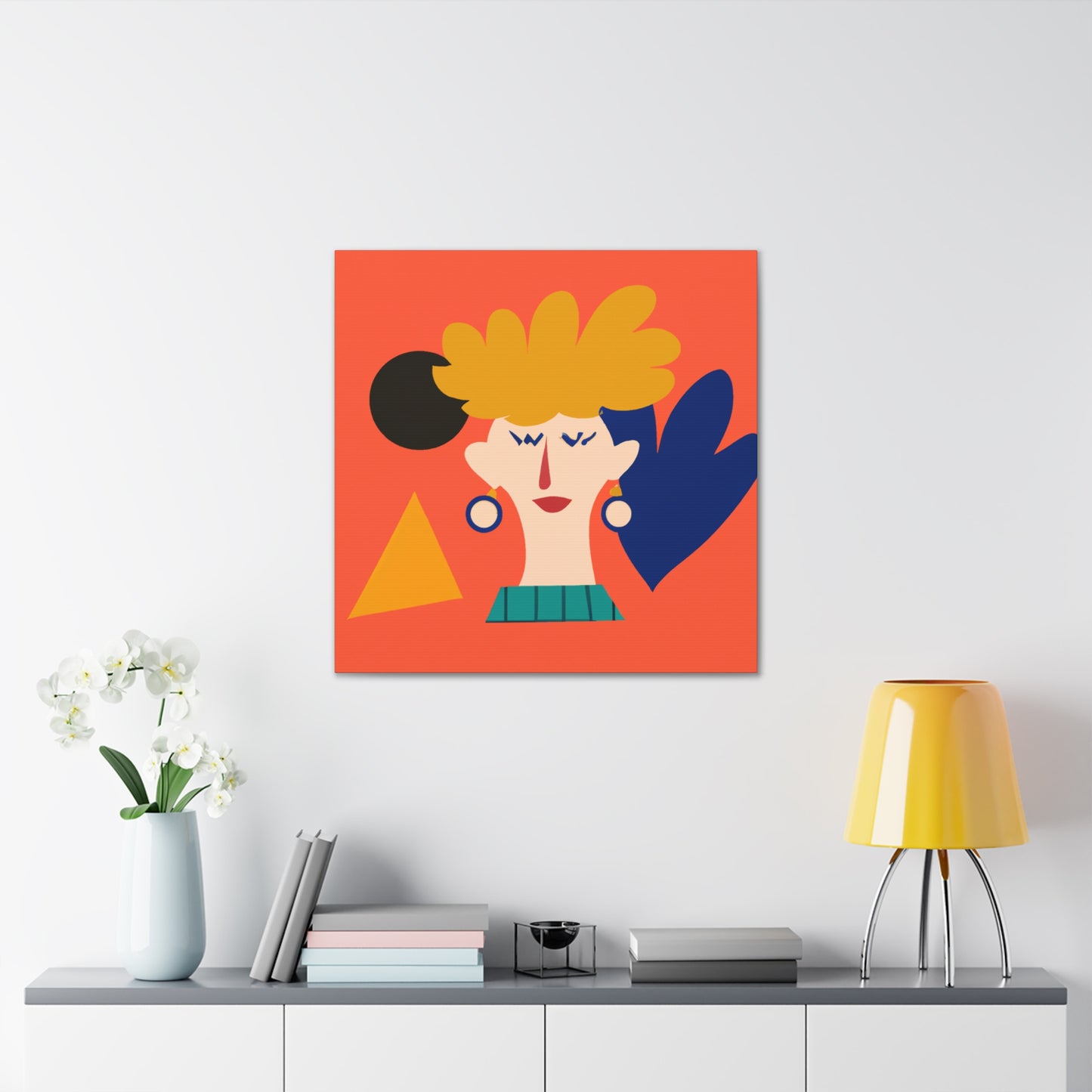 "Flower Power - Midcentury" - Canvas