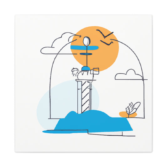 Lighthouse keys - Minimalism - Canvas