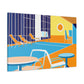 Water Wonder - Midcentury - Canvas