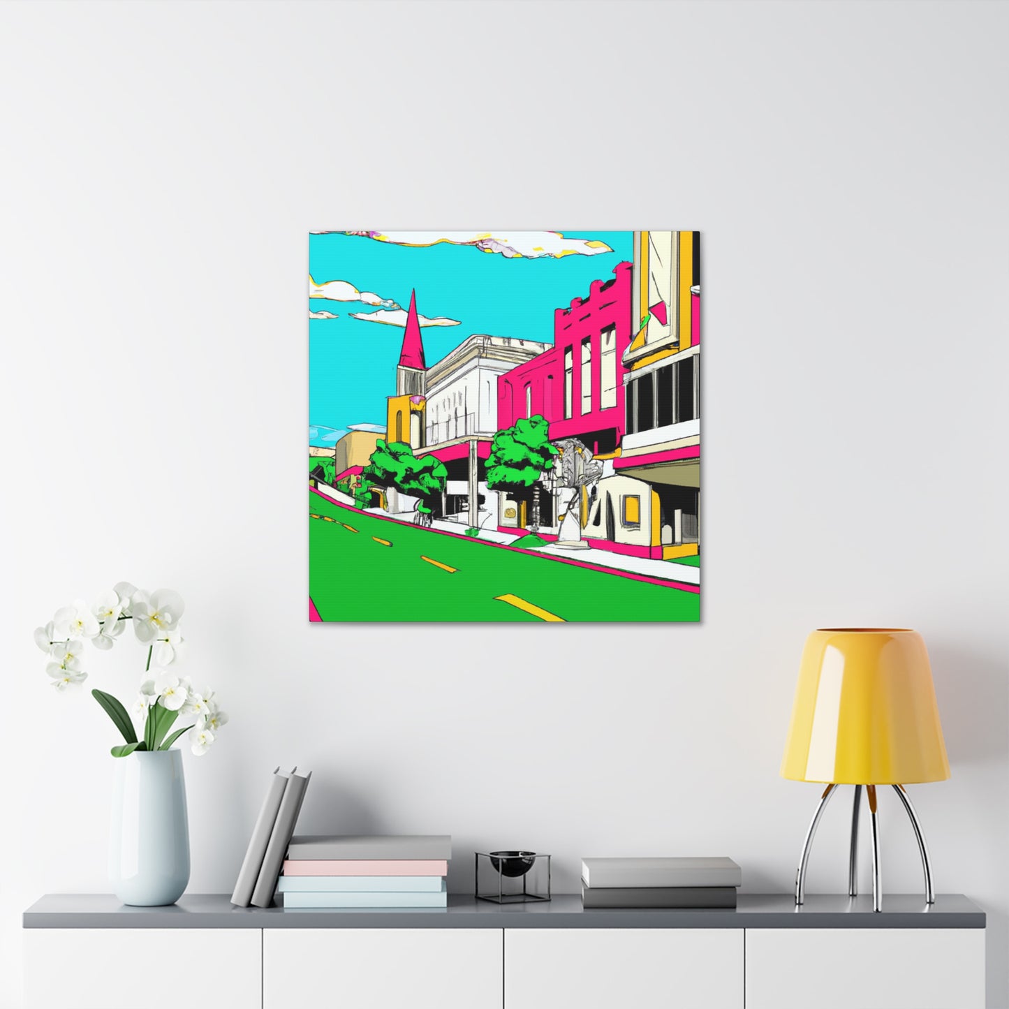 Moonlight Drive-In. - Pop Art Canvas