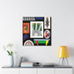 "Fuzzy Fluffkin" - Midcentury Canvas