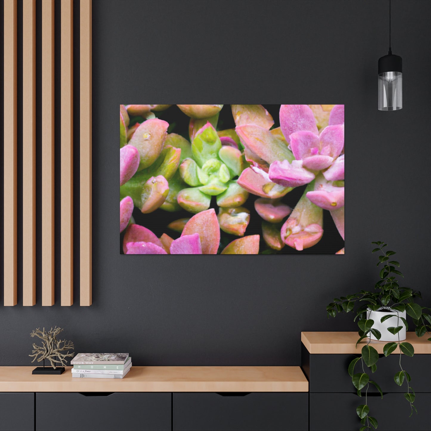 Blooming Garden Delight - Canvas - Succulent