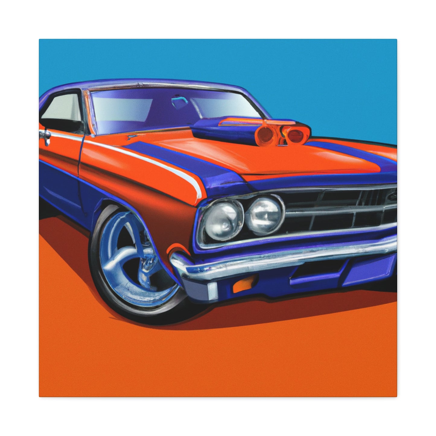 The Mustang Streaker - Automobile - Canvas