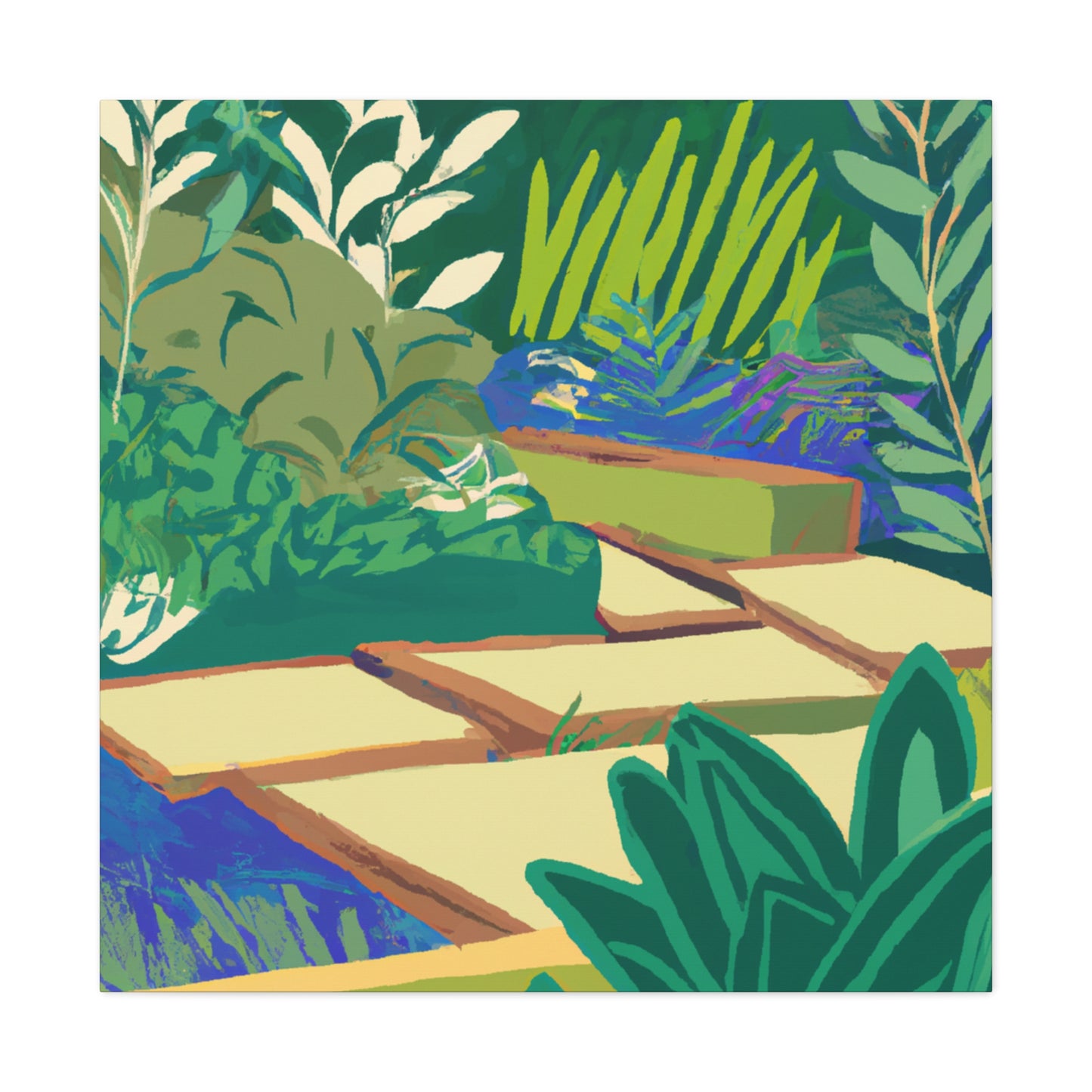 Verdant Vista - Landscape - Garden - Canvas