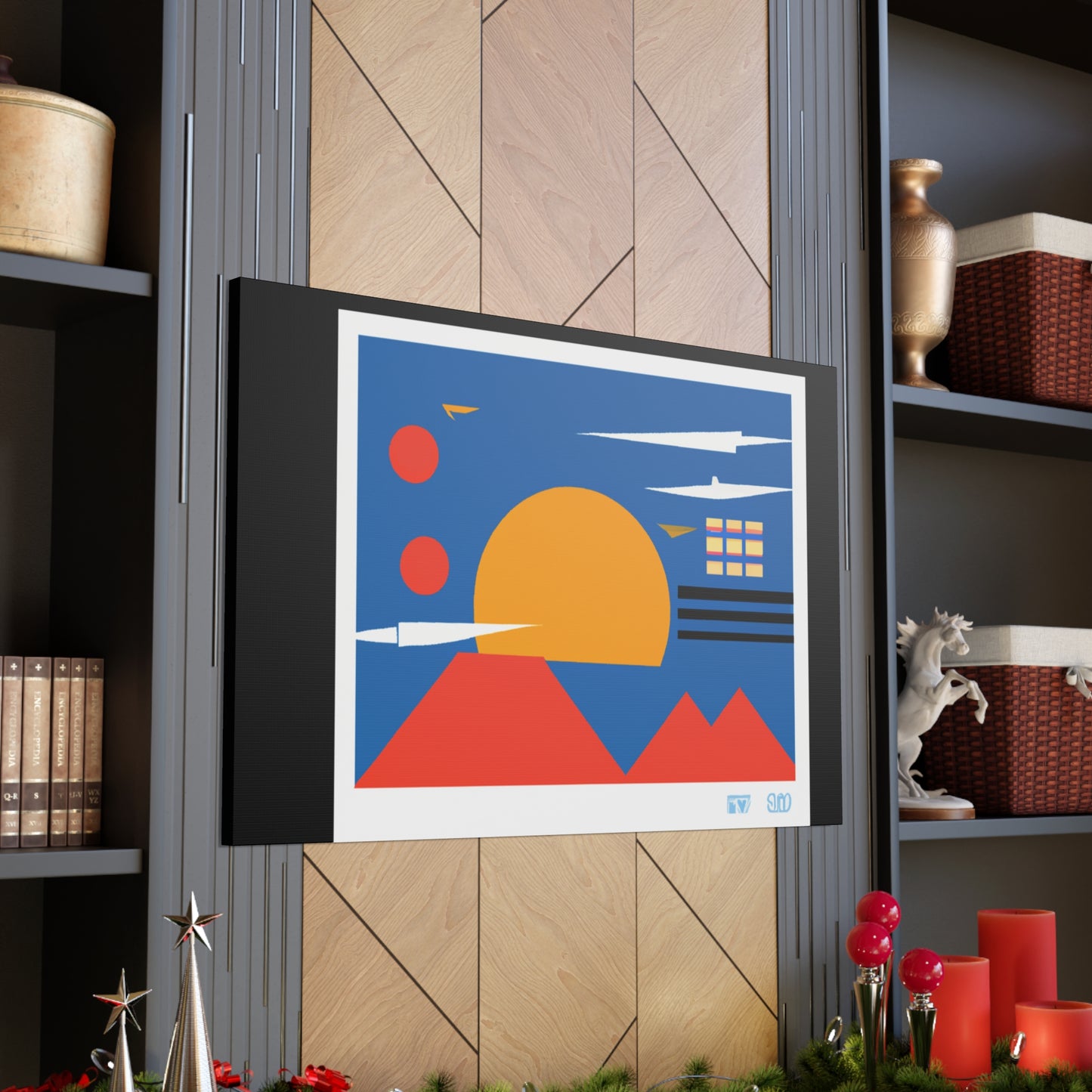 Fur-Mastodon - Midcentury Canvas