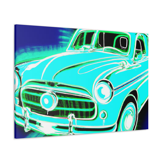"Retro Rev-Up" - Automobile Canvas