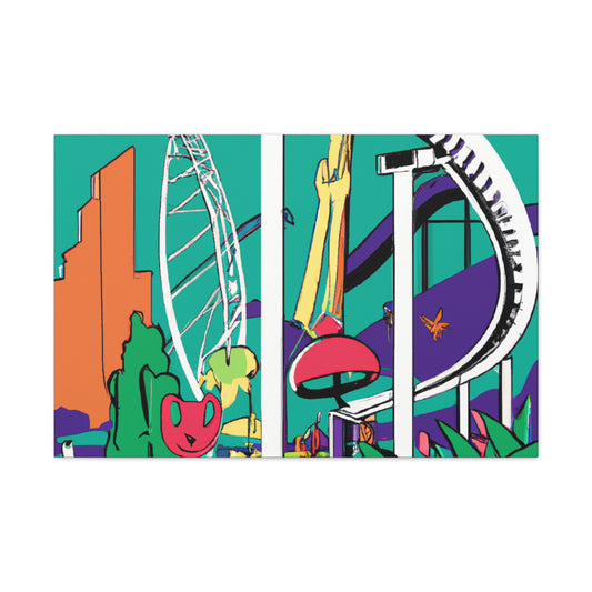 Carnival of Colors - Landscape - Amusement - Canvas