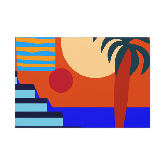 Orange Twitch - Midcentury Canvas