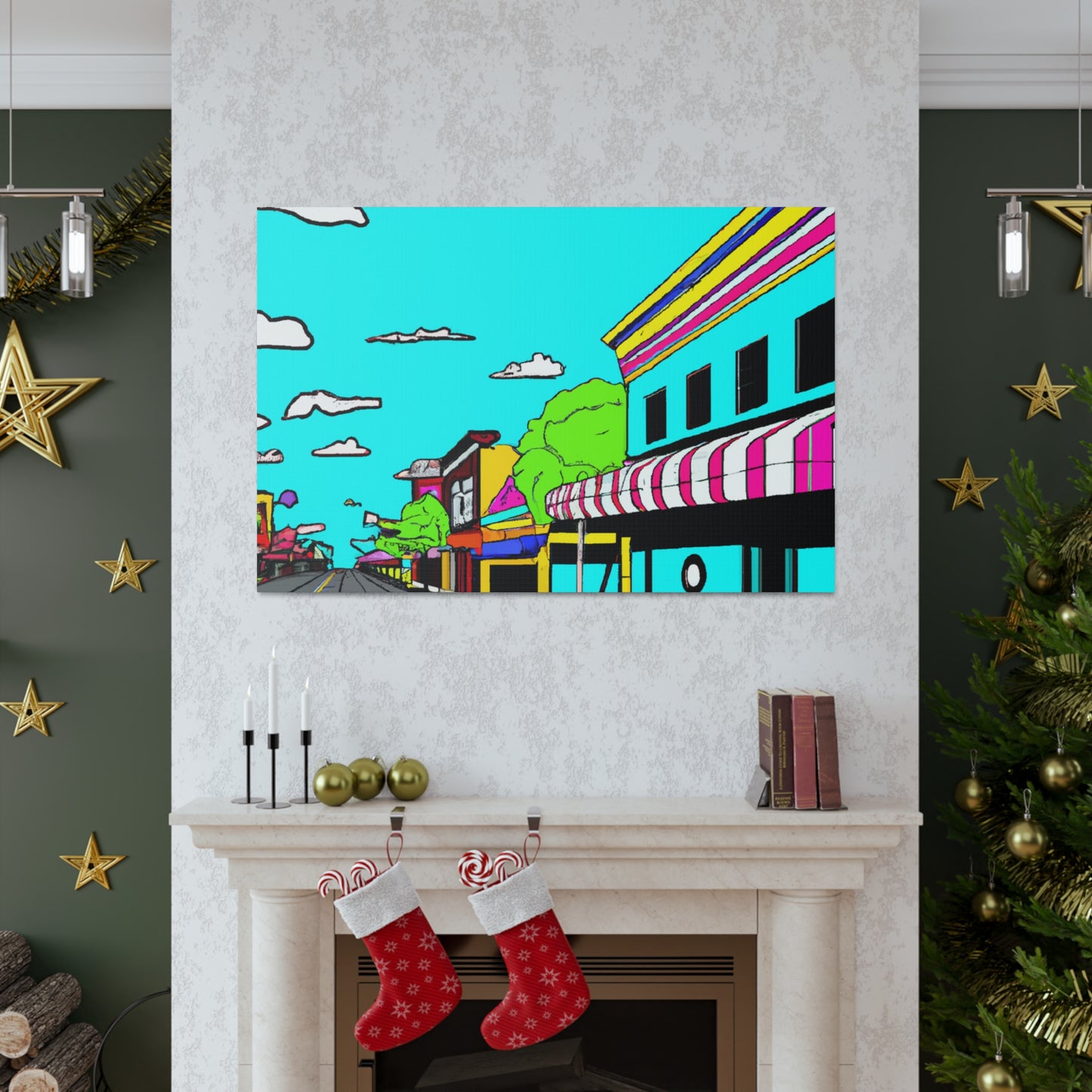 Car Hop Boulevard - Pop Art Canvas