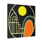 Retro Bloom - Midcentury - Canvas