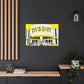 The Jiving Jukebox Cafe - Retro Music Pop Art Canvas