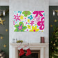 Flower Power Playtime: - Floral Canvas