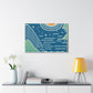 Blue Dream- Midcentury Canvas