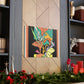 Spikestriped Similiskin. - Floral Canvas Midcentury