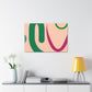 Multicolor Maze- Midcentury - Canvas