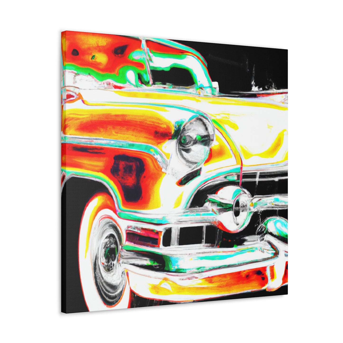 'Classic Car Dash' - Automobile Canvas