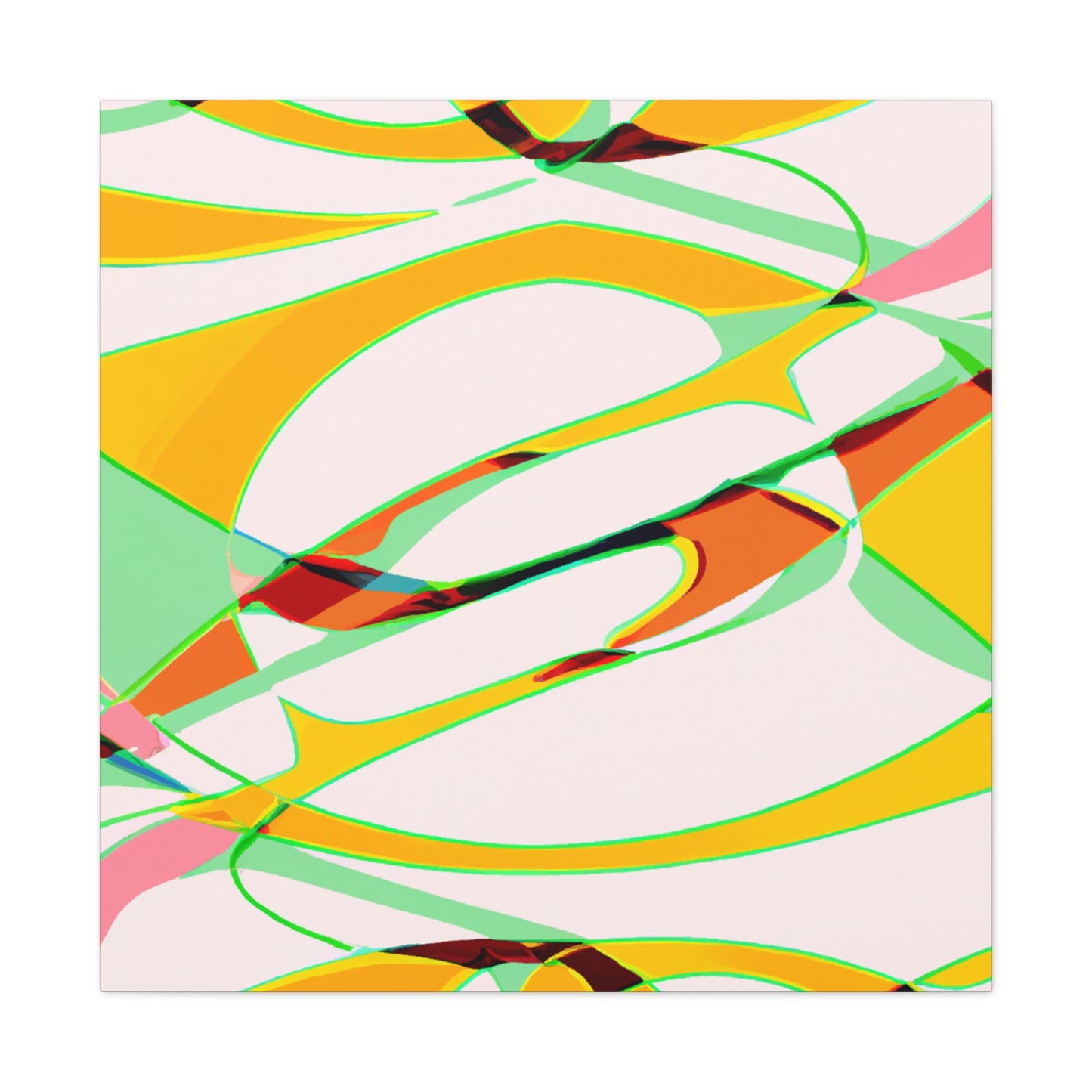 Tealose - Abstract - Canvas