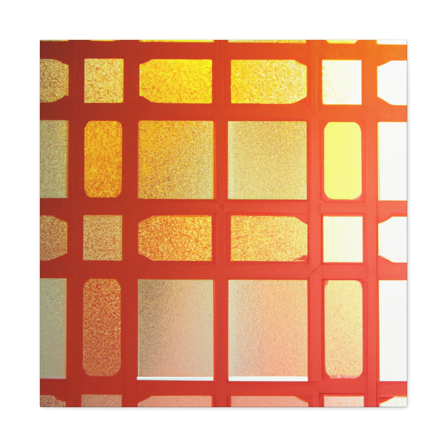 Orange Slice - Glass Canvas