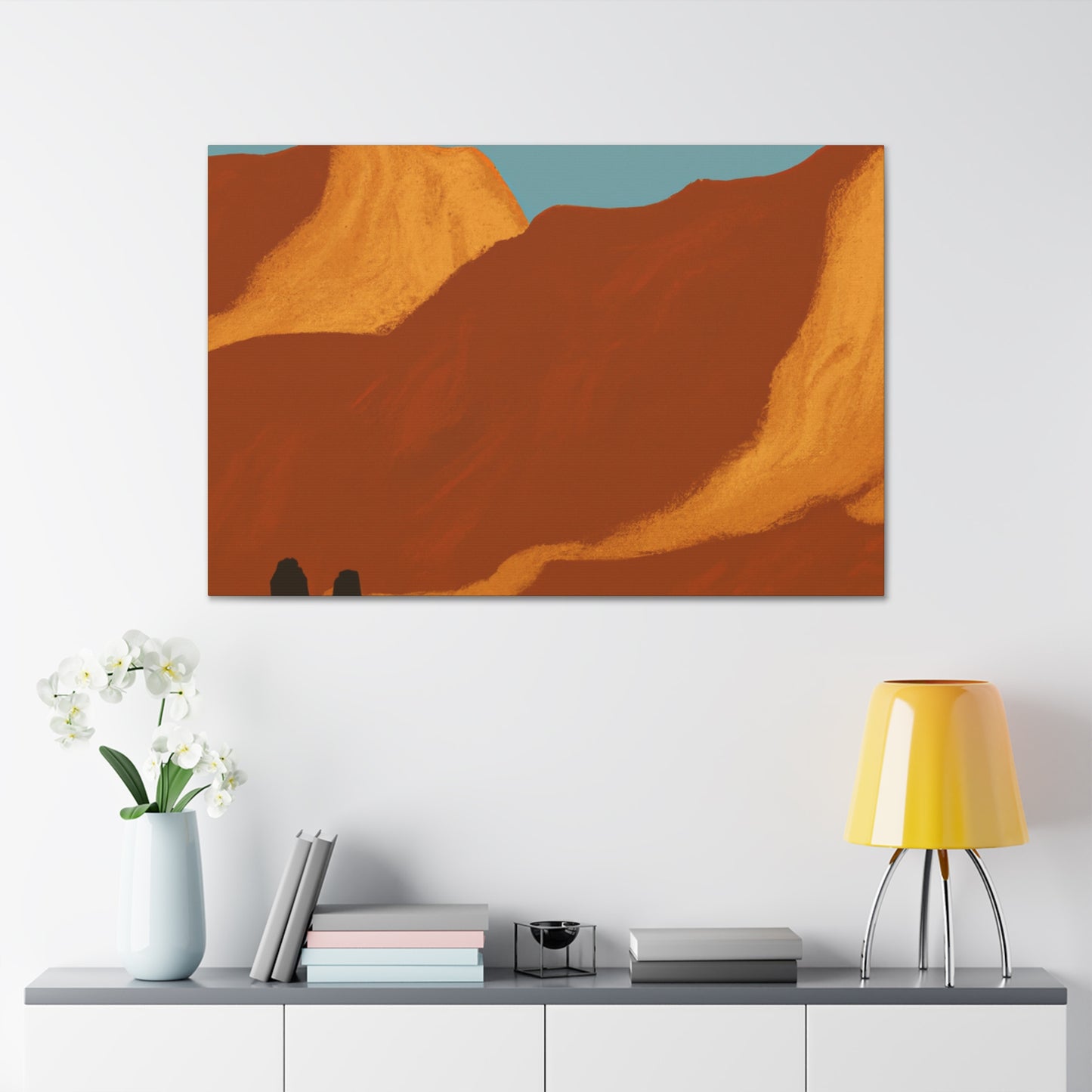 Retro Revival - Vintage Contemporary - Desert - Canvas
