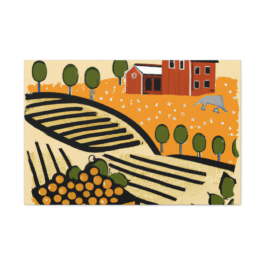 On Golden Farm - Amusement - Canvas