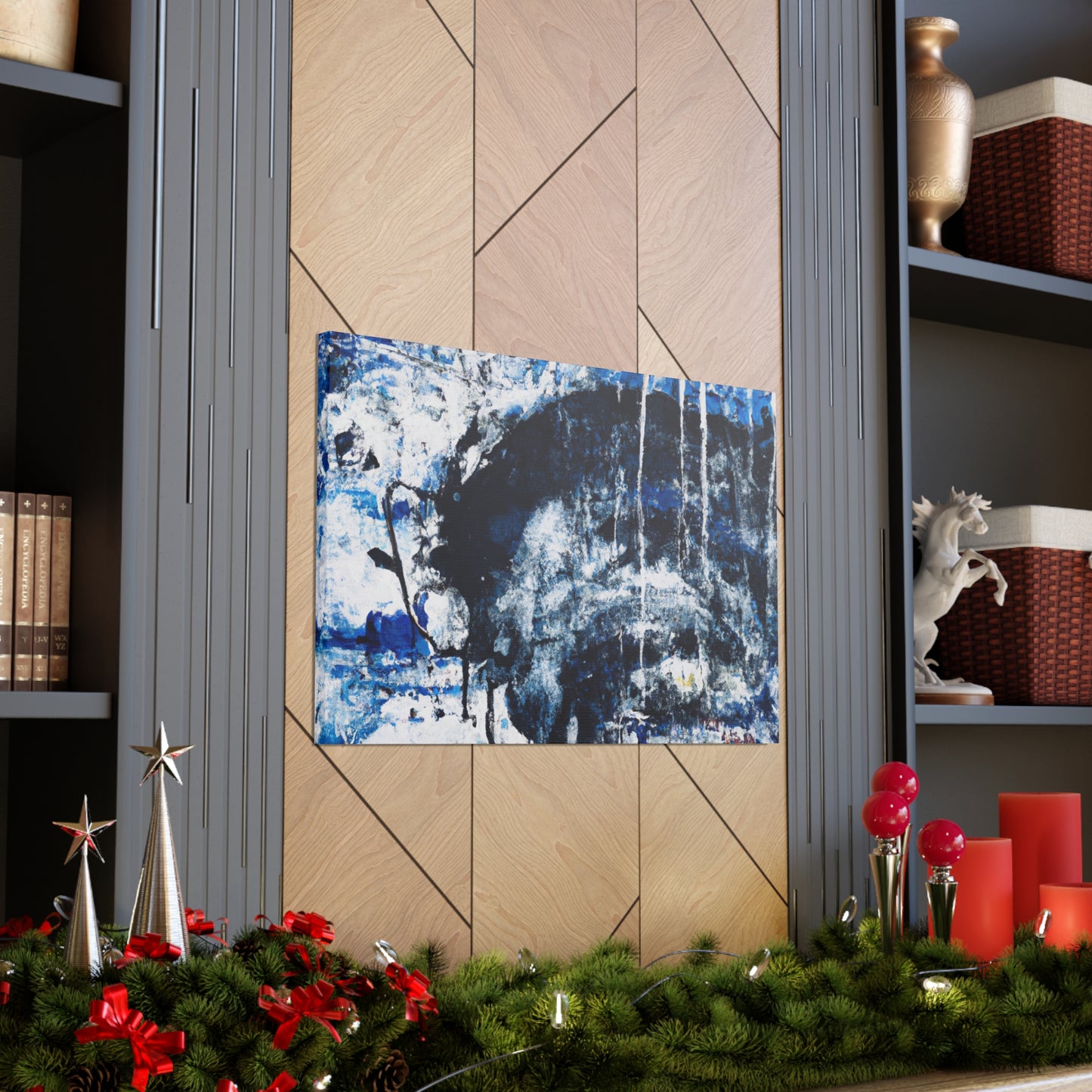 Winter Champaigne - Abstract Canvas