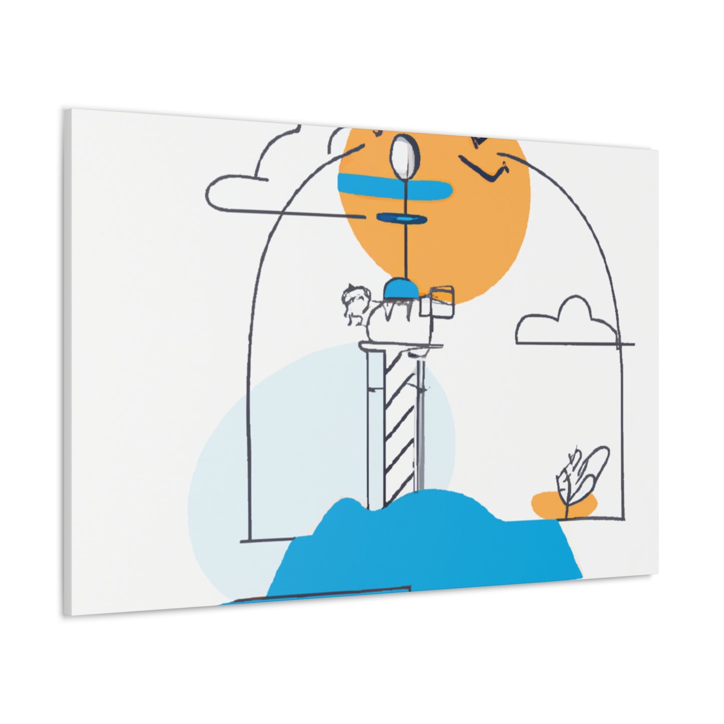 Lighthouse keys - Minimalism - Canvas