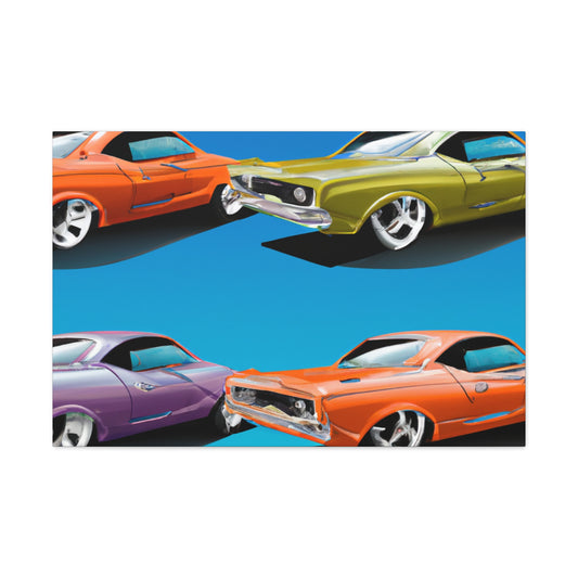 Blue Streak - Automobile - Canvas