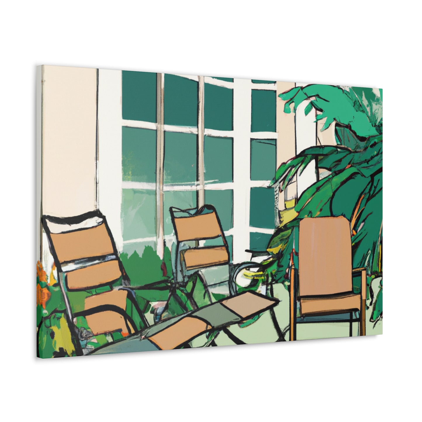 Vibrant Abstraction - Midcentury - Canvas