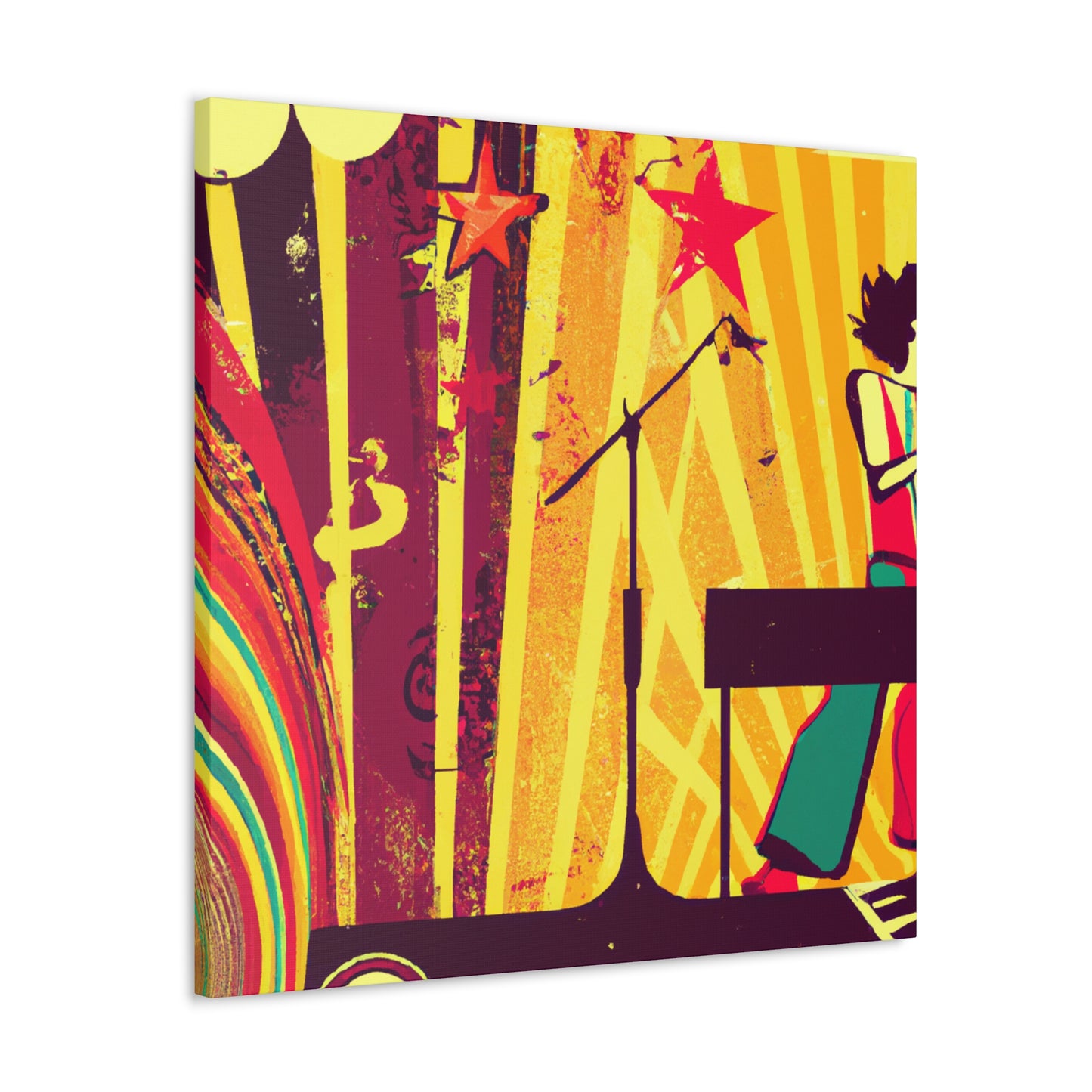 Twilight Stardust - Retro Music - Canvas
