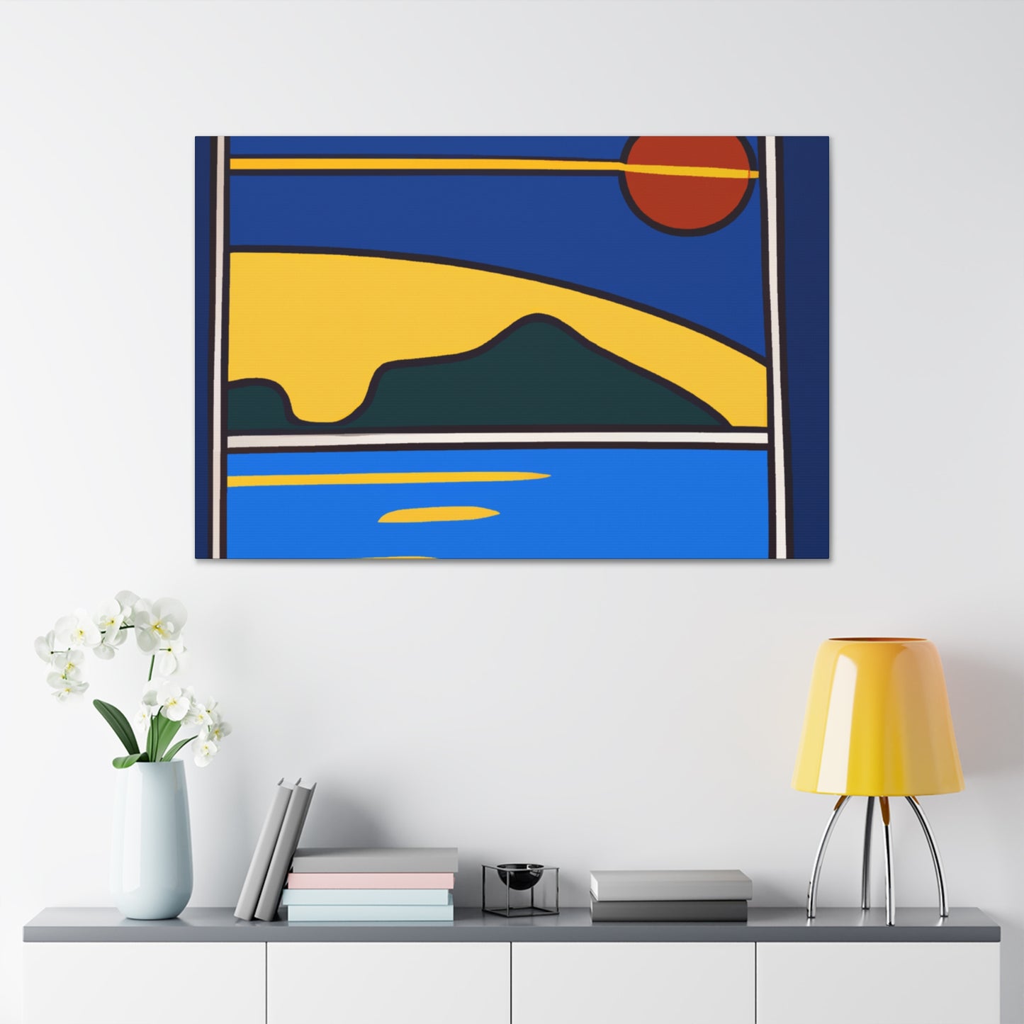 Natures Mirror - Midcentury Canvas