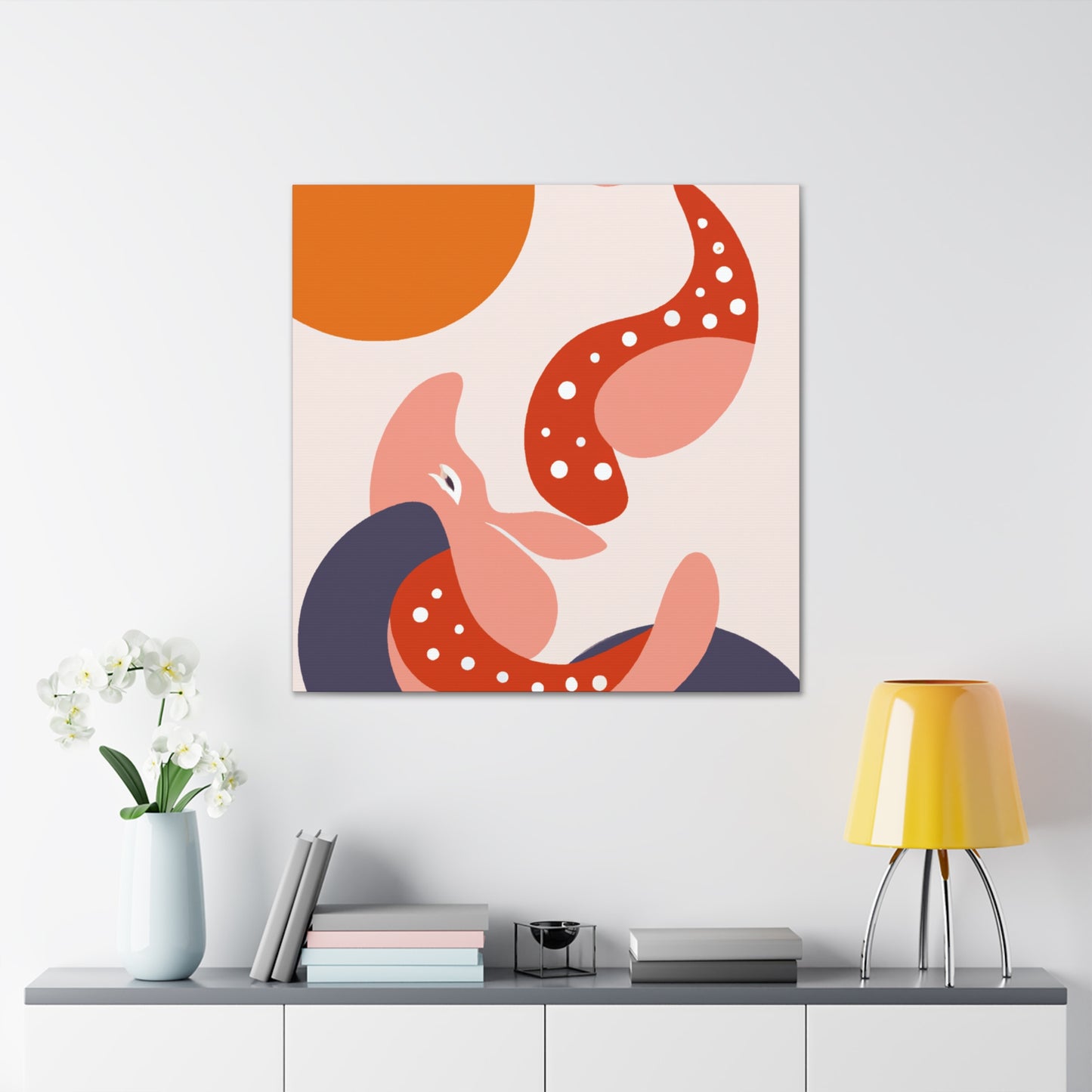 Utopia Garden- Midcentury - Canvas