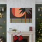Moonlit Palm- Midcentury Canvas