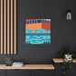 Aqua Pupil - Midcentury Canvas