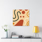 "Rustic Lunar Glow - Midcentury" - Canvas