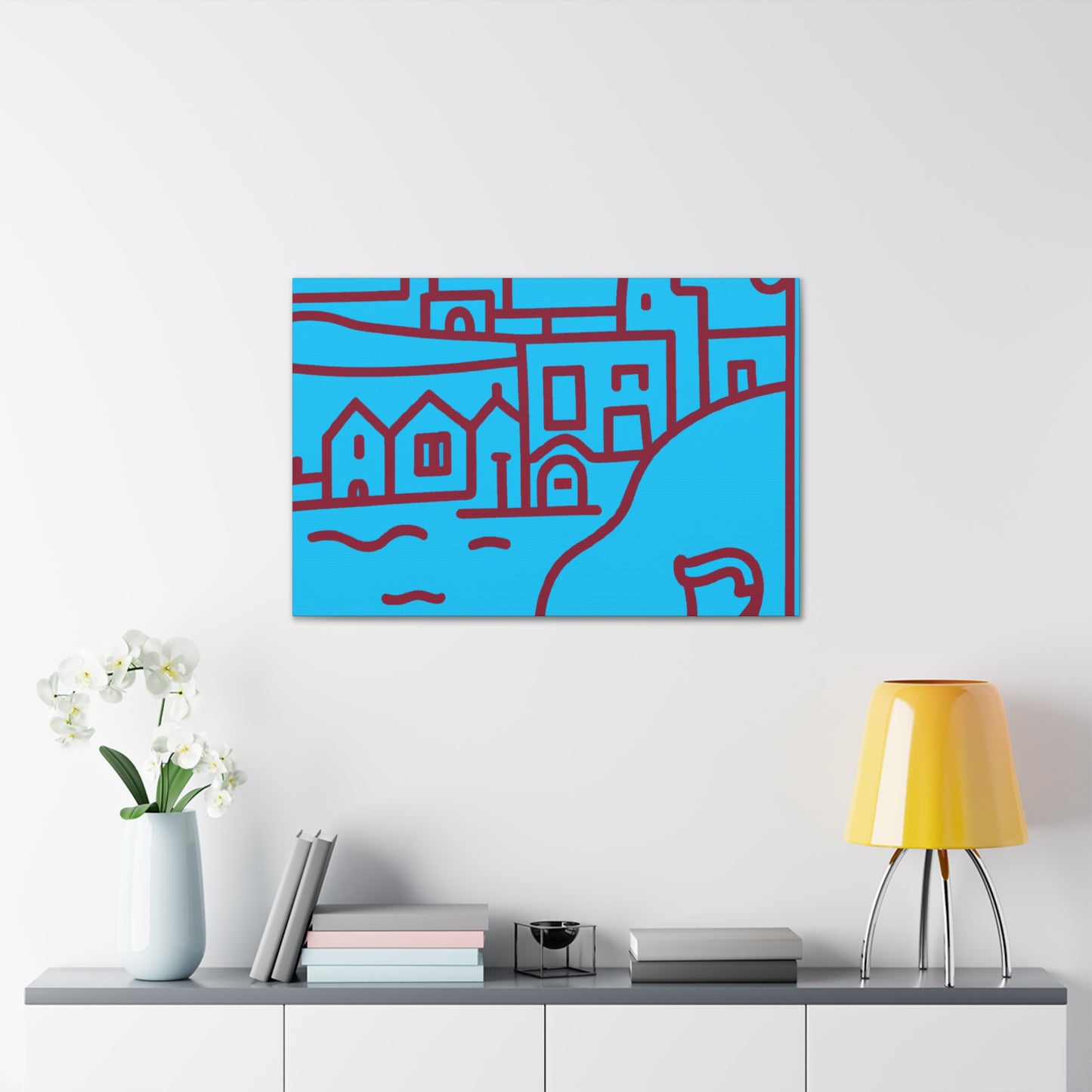 Streaming Lines - Minimalism - Canvas