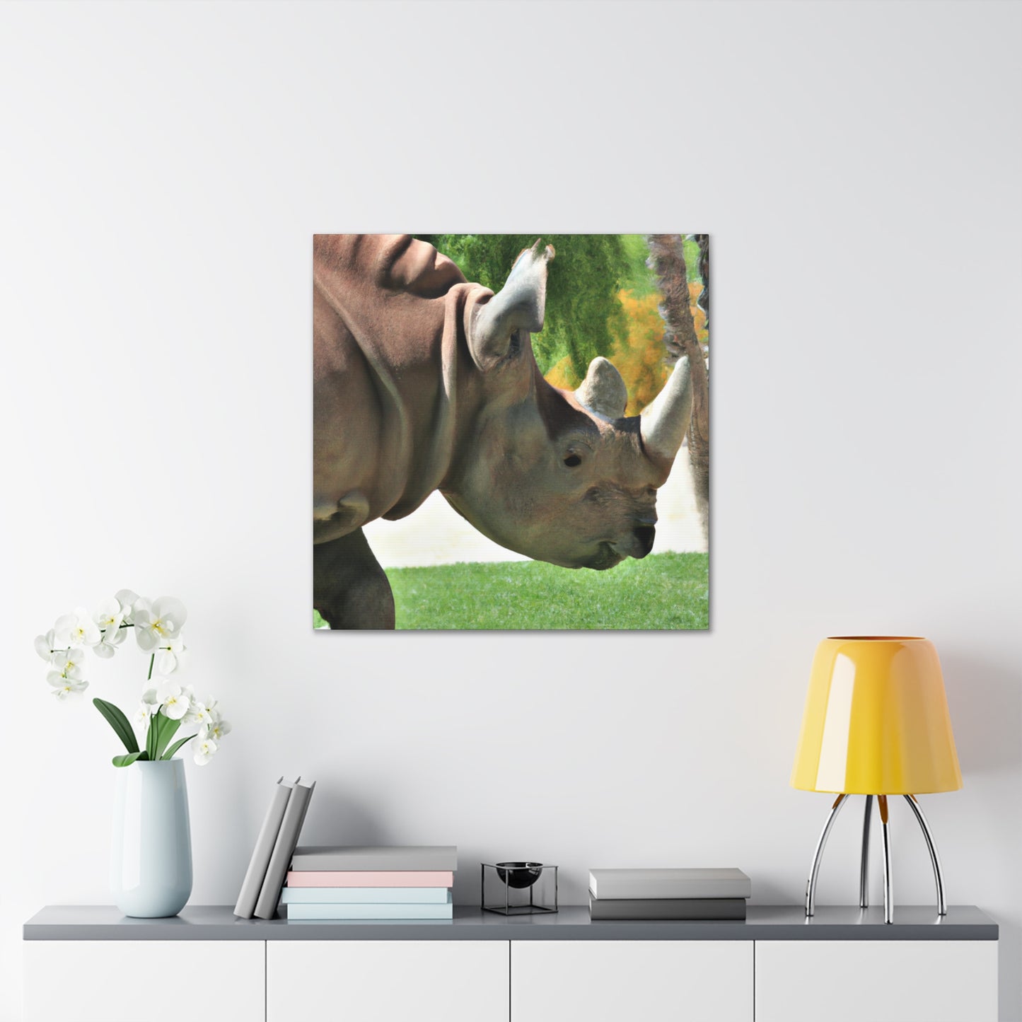 Rhino Head - Canvas - Wildlife