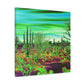Dusty Green Mirage - Landscape - Canvas