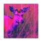 Pink Deer - Canvas - Wildlife
