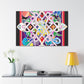 Jewel Snowflake- Glass Canvas