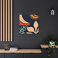 Blue Curve - Midcentury Canvas