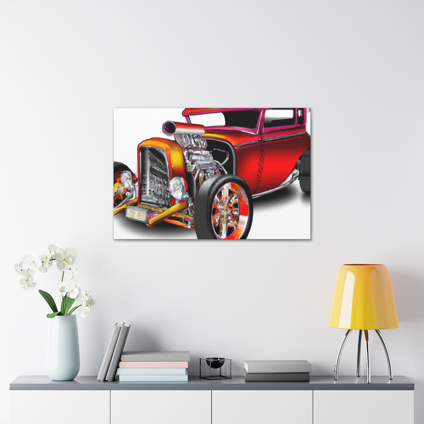 Hot Rod Lightning - Automobile - Canvas