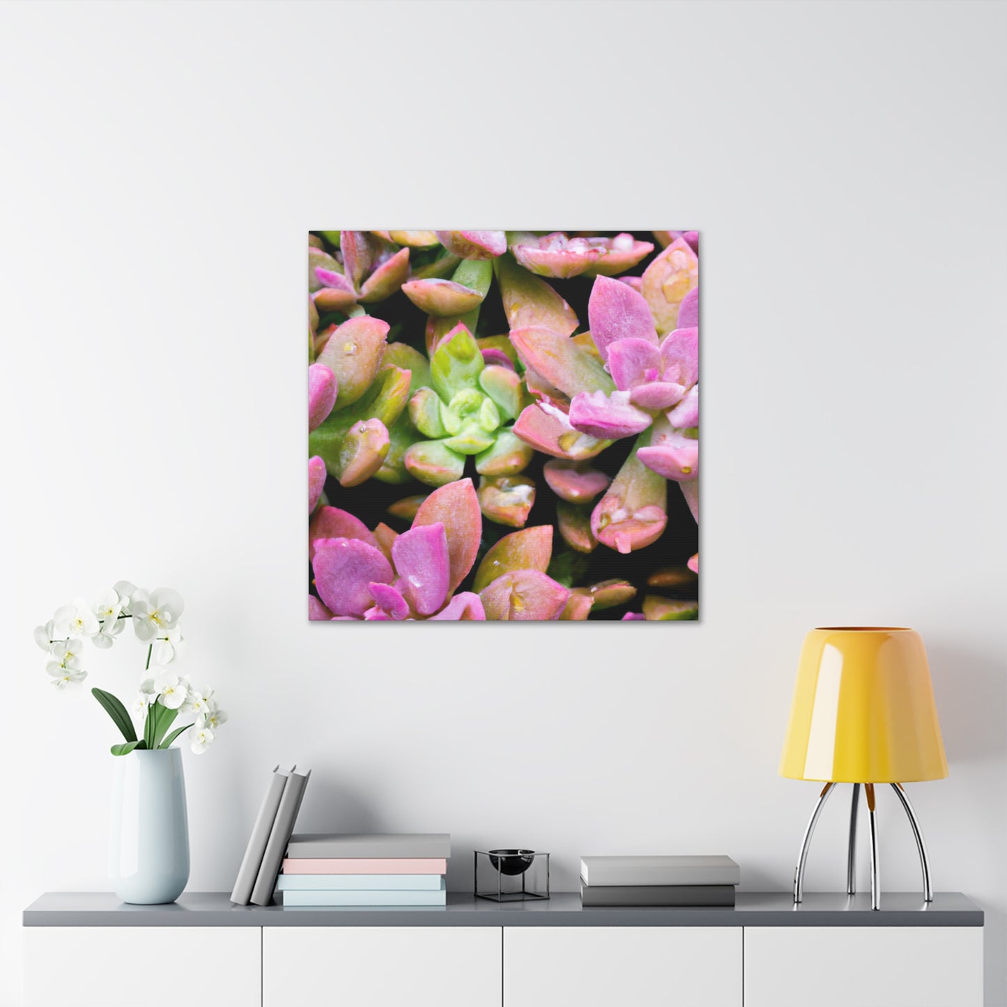 Blooming Garden Delight - Canvas - Succulent