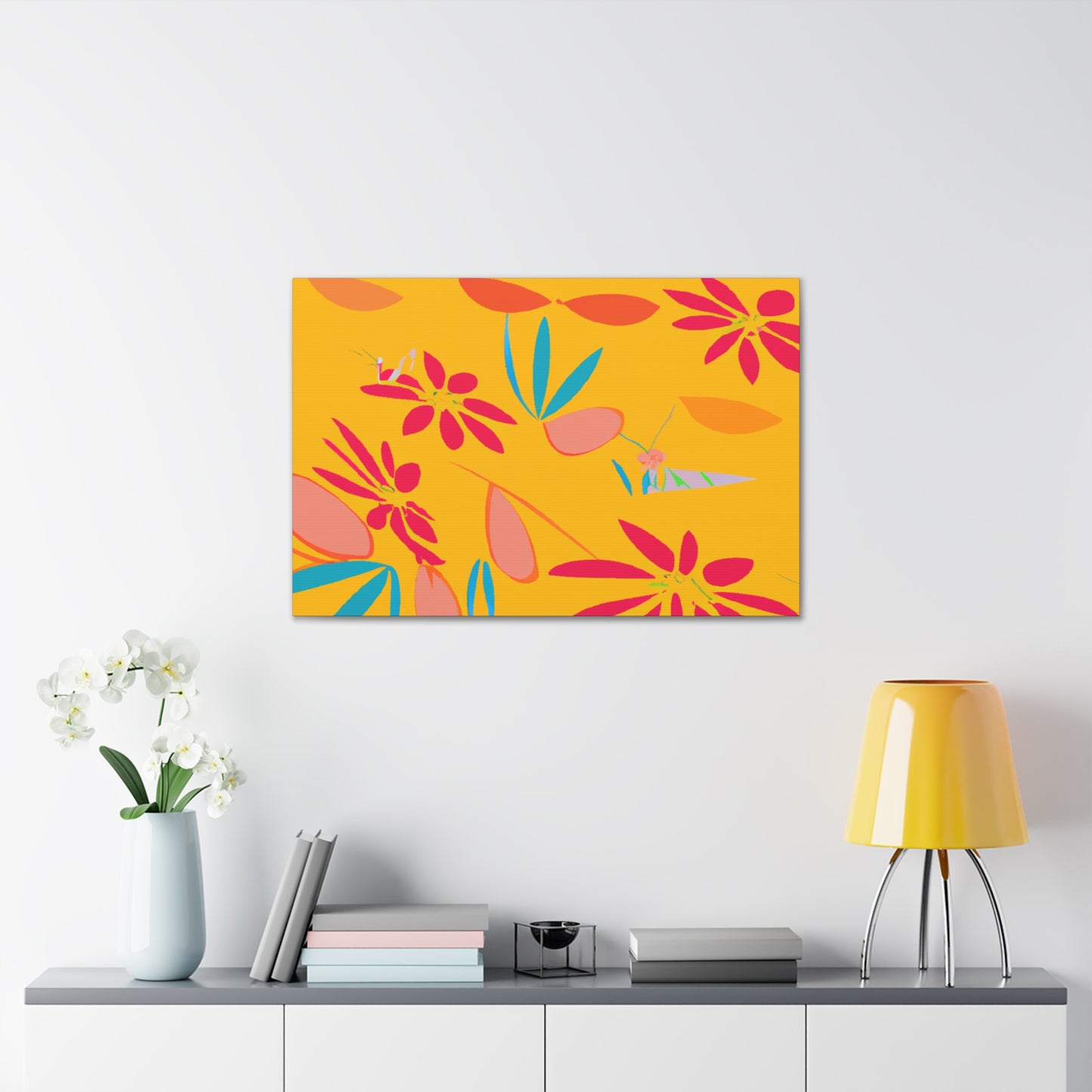 Orangelust - Floral - Canvas
