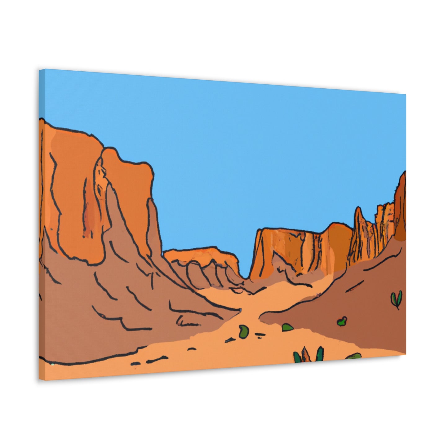 Desert Mirage- Landscape - Canvas